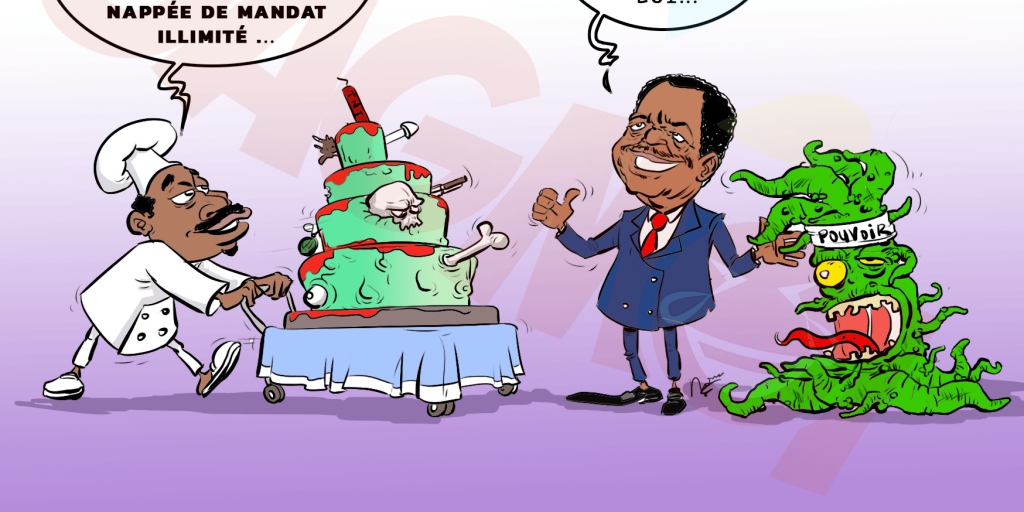 Cameroun #Paul biya #dictature#longevité pouvoir# actualité politique Afrique#dessin humour Afrique